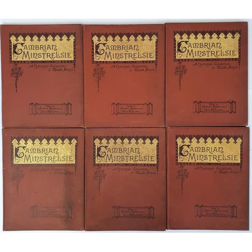 191 - Cambrian Minstrelsie a National Collection of Welsh Songs [ Complete Set in 6 Volumes ] Parry Joseph... 