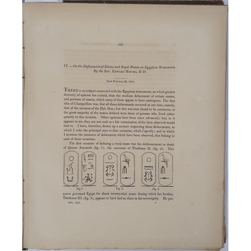 193 - [William Rowan Hamilton]. Transactions of Royal Irish Academy. Dublin, gill, printer to the RIA. Vol... 