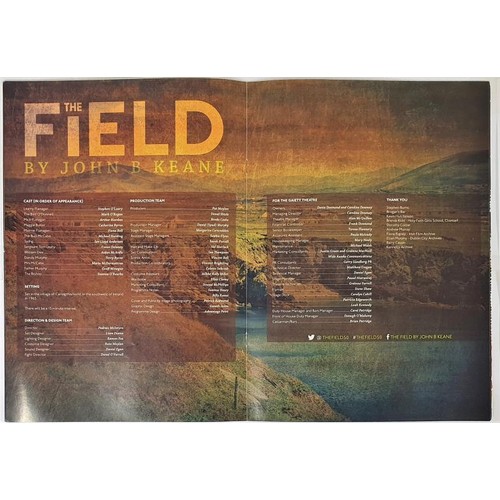 210 - John B. Keane; The Field, Programme for the opening night of the 50th anniversary production of the ... 