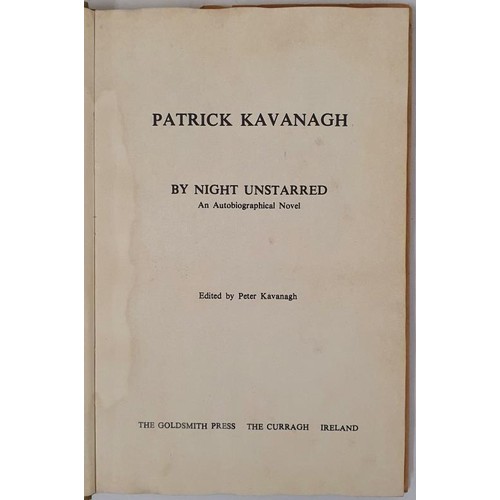 222 - Patrick Kavanagh, By Night Unstarred, edited by Peter Kavanagh, 1977, The Goldsmith Press, 1st editi... 