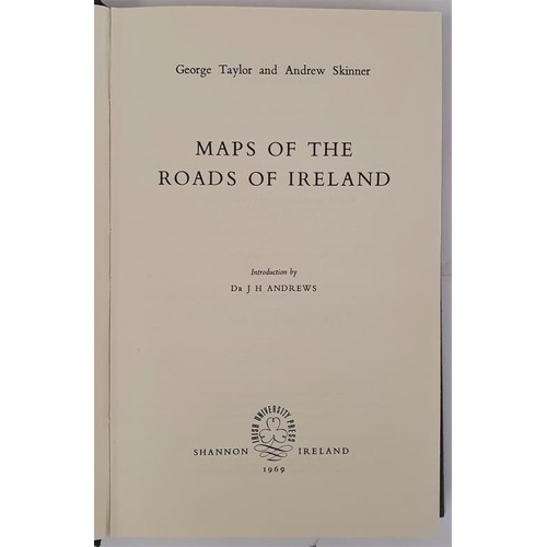 224 - Map of the Roads of Ireland. Taylor, George and Andrew Skinner: Published by Shannon Ireland: Irish ... 