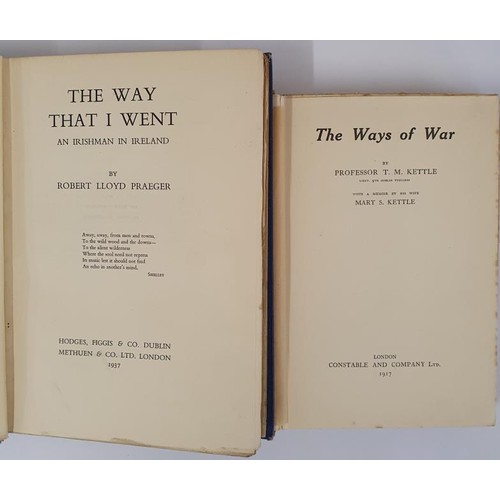 256 - Robert Lloyd Praeger - The Way That I Went. An Irishman in Ireland. First UK edition, 1937, Frank Be... 