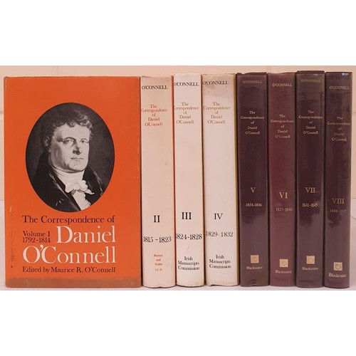 261 - The Correspondence of Daniel O' Connell Vol 1-8, 4 with DJ. Vols 1-4 are by Irish University Press f... 