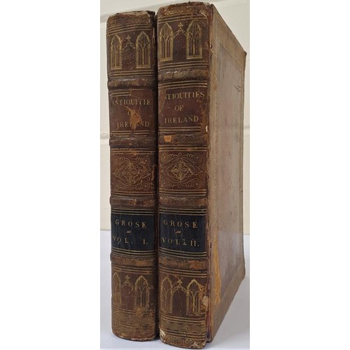 262 - Francis Grose. The Antiquities of Ireland. 1794. 1st. 2 vols. Quarto. Hundreds of full page copper e... 