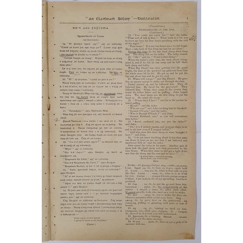 273 - An Claidheamh Soluis agus Fáinne an Lae. Baile Atha Cliath. October 12, 1901. 16 pages, plus ... 