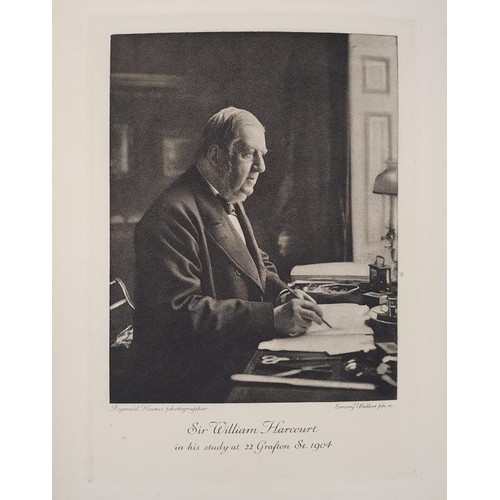 287 - Gardiner, A.G. - The Life of Sir William Harcourt. 2 volumes complete: Vol I,1827-1886, Vol II 1886-... 