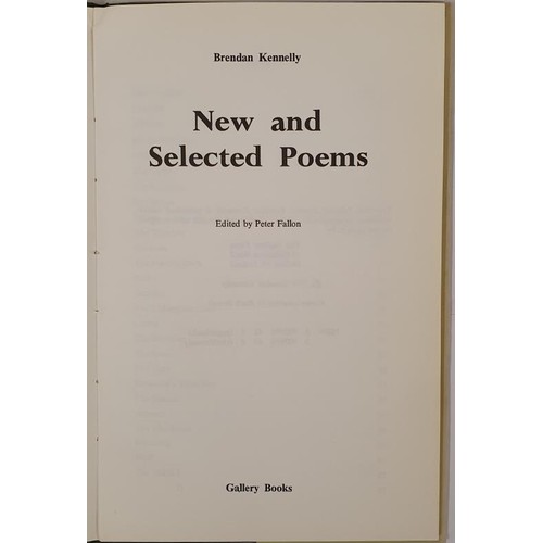 376 - Brendan Kennelly – New and Selected Poems, Published by Gallery Books, 1976., This is one of t... 