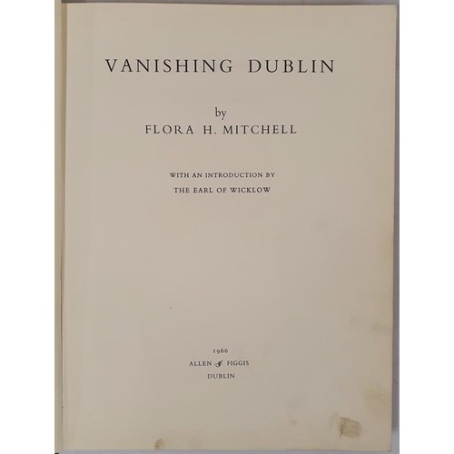 379 - Flora Mitchell, Vanishing Dublin, 1966, Allen Figgis, 1st edition, hardback in dust jacket, very goo... 