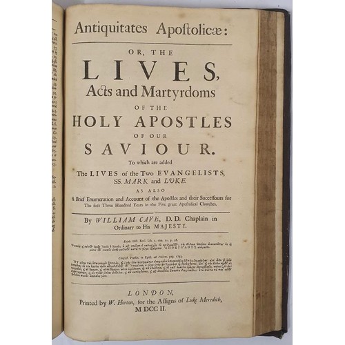 380 - ANTIQUITATES CHRISTIANAE: or THE HISTORY OF THE LIFE AND DEATH OF THE HOLY JESUS: as also the Lives,... 