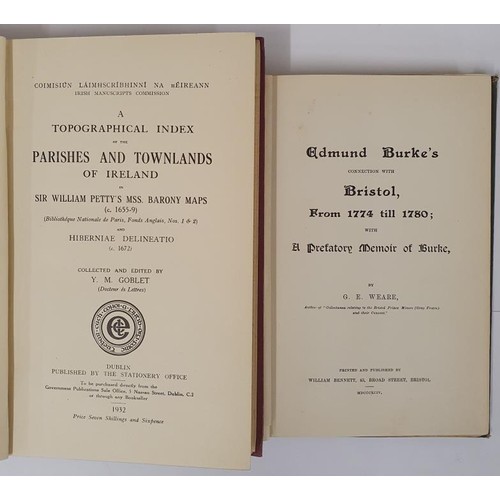 387 - A Topographical Index of the Parks & Townlands of Ireland in Sir William Pettys's Barony Maps C.... 