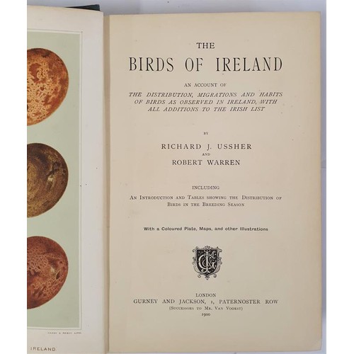 399 - THE BIRDS OF IRELAND Ussher [Richard J] and Warren [Robert] Published by Gurney and Jackson, London,... 