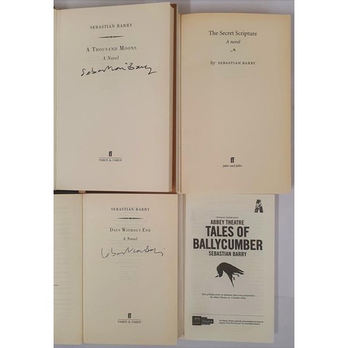 405 - Sebastian Barry, A Thousand Moons, 2020, Faber & Faber, signed 1st edition, 1st printing, hardba... 