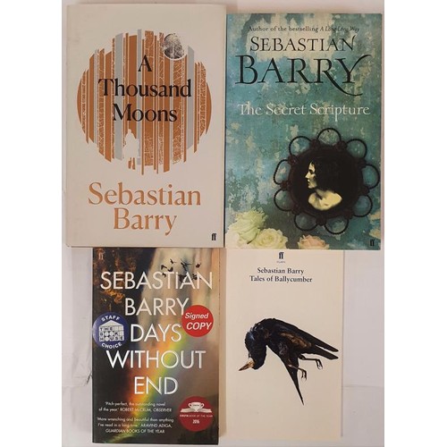 405 - Sebastian Barry, A Thousand Moons, 2020, Faber & Faber, signed 1st edition, 1st printing, hardba... 