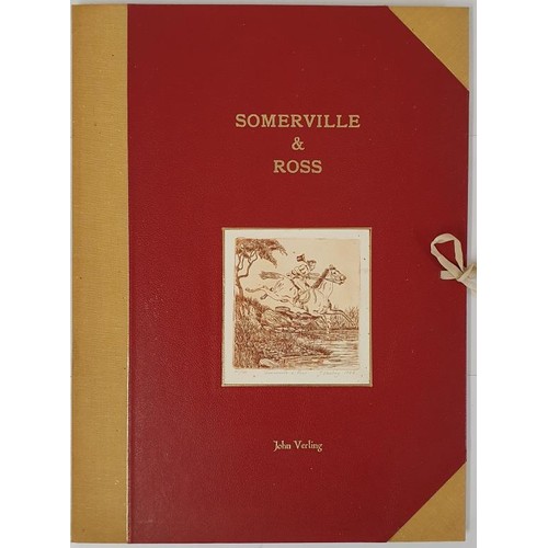 416 - Somerville & Ross - Portfolio of ten (10) original, large Etchings by John Verling [signed]. Fol... 