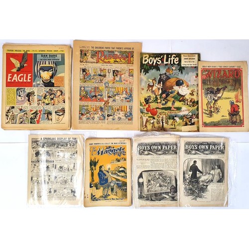 420 - Selection of Vintage Comic magazine; The Magnet X 5; The Wizard X 1; Eagle x 8; Grand Fireworks Film... 