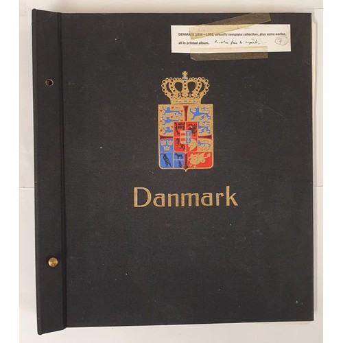 426 - Postal. Denmark 1938-1993. Virtually complete collection of stamps, all in a special printed album. ... 