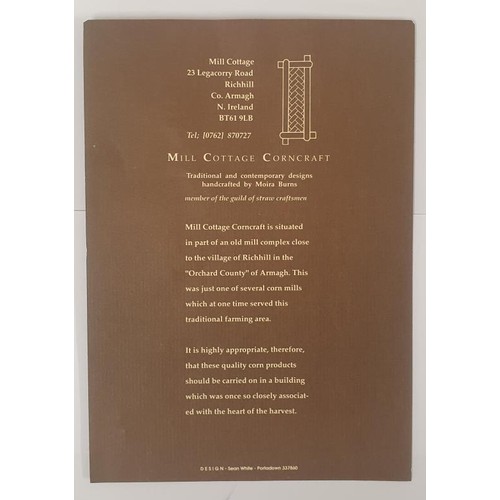 449 - Seamus Heaney; The Harvest Bow, printed for Mill Cottage Corncraft, reprinted by permission of Faber... 