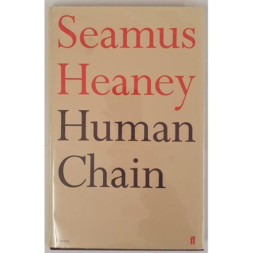 451 - Human Chain, by Seamus Heaney 2010. 1st Ed. First print HB. Dj