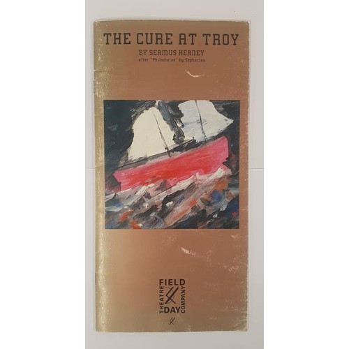 455 - Seamus Heaney; The Cure at Troy, Field Day Theatre Co Programme 1990, SIGNED by the entire cast with... 