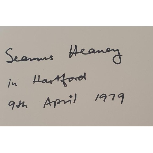 457 - Seamus Heaney; North, SIGNED first edition, first print PB, Faber 1975