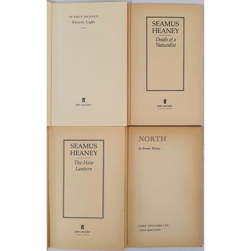 467 - Seamus Heanry X 4 Titles: Electric Light, 2001. 1st Ed; Death of a Naturalist, 1986; The Haw Lantern... 