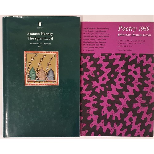 469 - Seamus Heaney The Spirit Level. 1996. 1st in pictorial d .j. and Poetry 1969. Fine selection of work... 