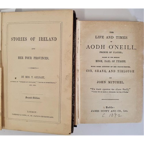 472 - Mrs T. Geddart. Stories of Ireland and her Four Provinces. 1857. Colour frontis & tinted litho p... 