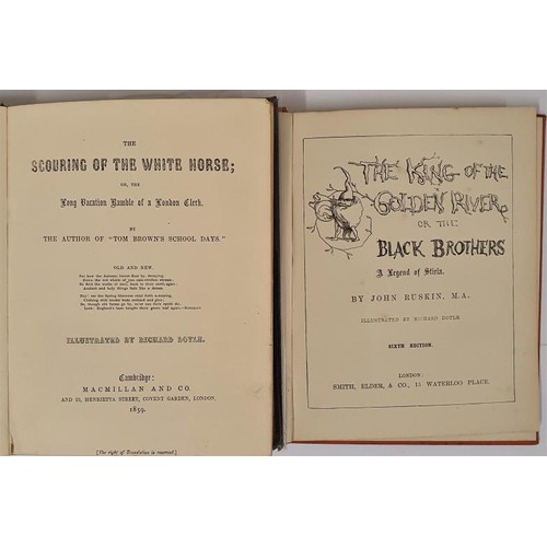 476 - The Scouring of the White Horse. 1859. Illustrated by Richard Doyle. Fine original blue cloth and Jo... 