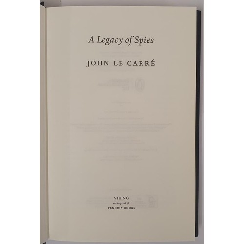 484 - John Le Carré; A legacy of Spies, exclusive SIGNED first edition, first print HB, Random Hous... 