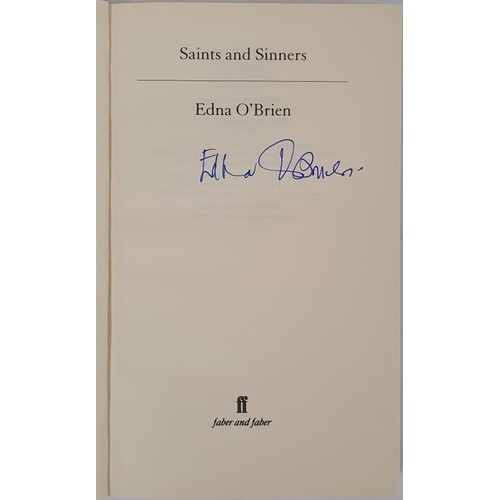 492 - Edna O’Brien; Saints and Sinners, signed first edition, first print French flaps, Faber 2011