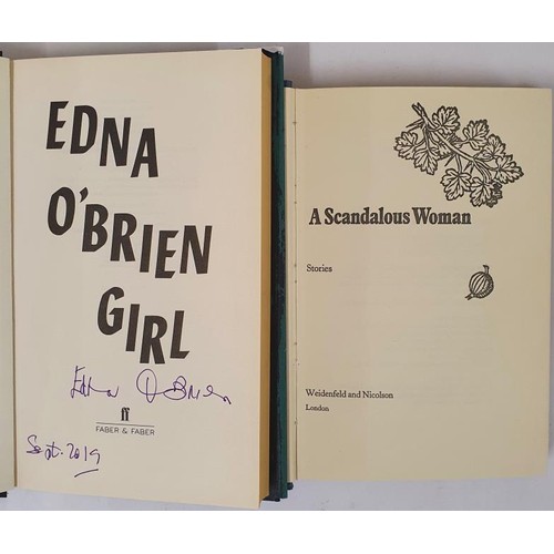 494 - Edna O Brien, Girl, 2019, Faber & Faber, signed by the author, 1st edition, 1st printing, hardba... 