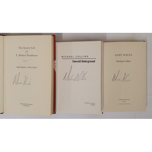 512 - Michael Collins X 3 Titles; Emerald Underground, SIGNED first edition, first print HB, Phoenix 1998;... 