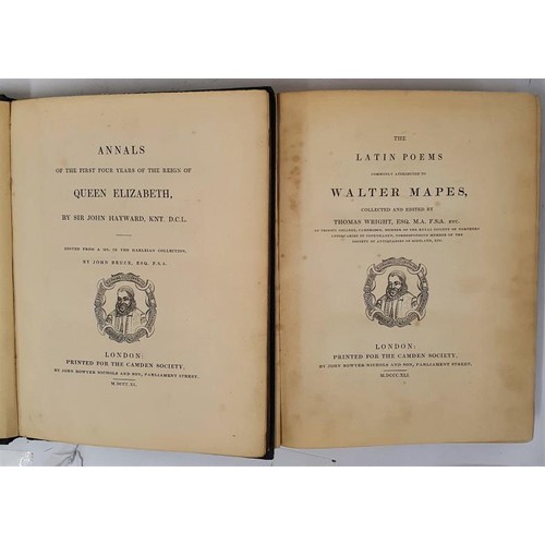 515 - The Camden Society: Annals of Elizabeth, quarto 1840; Latin Poems of Walter Mapes, quarto 1841; both... 