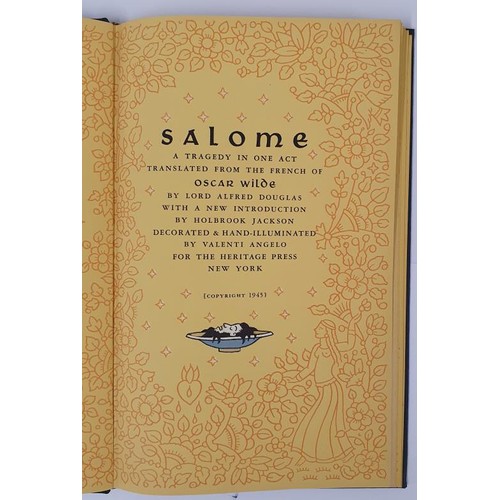 520 - Oscar Wilde; Salome, translated from the French of Oscar Wilde by Lord Alfred Douglas, decorated and... 