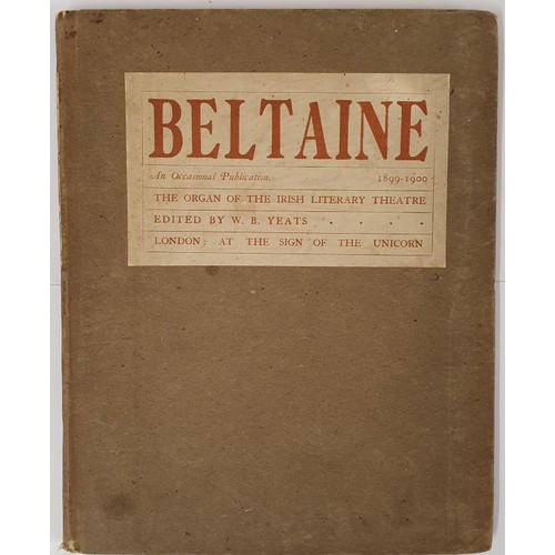 531 - W.B. Yeats (Editor) Beltaine. Literary journal. The scarce first 3 issues May 1899 to April 1900 bou... 