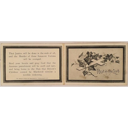 566 - World War I Memorial Card: with the message 