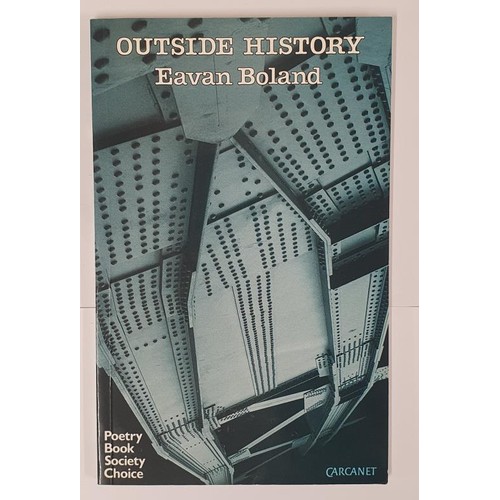 570 - Eavan Boland; Outside History, SIGNED first edition, Carcanet 1990