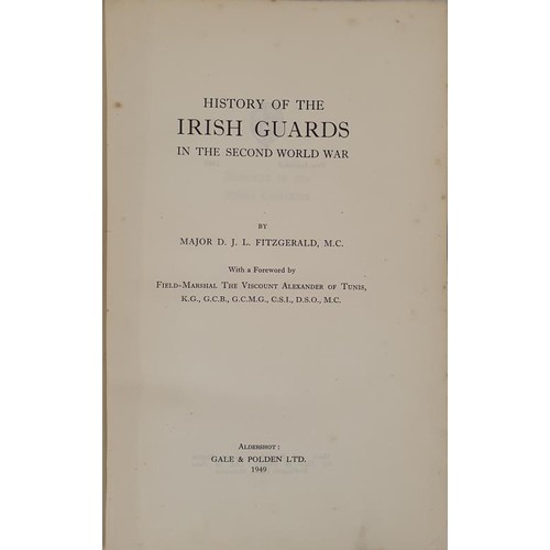 580 - Major D.J.L. Fitzgerald - History of the Irish Guards in the Second World War, Published by Gale &am... 