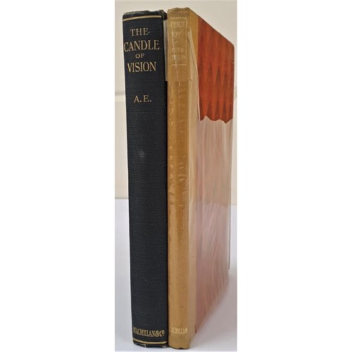 597 - A.E. The Candle of Vision. 1931. Original blue cloth, gilt title on spine and James Stephens. Strict... 