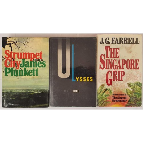 602 - Strumpet City by James Plunkett, Hutchinson and Co 1969. 1st Ed HB , DJ; Ulysses by James Joyce, 194... 