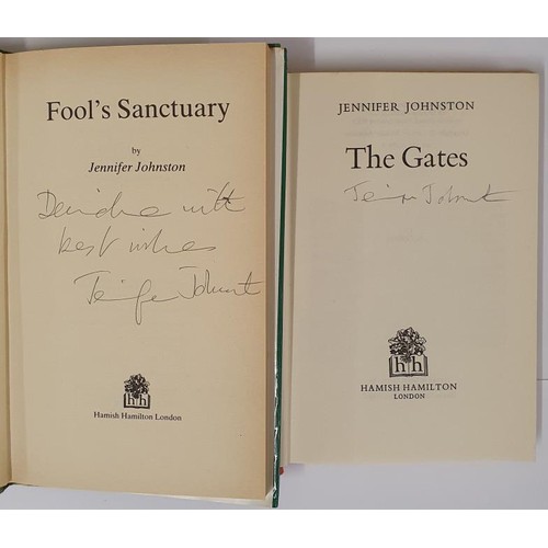 606 - Jennifer Johnston – The Gates, Published in 1973. First UK Edition, First Printing. Signed by ... 