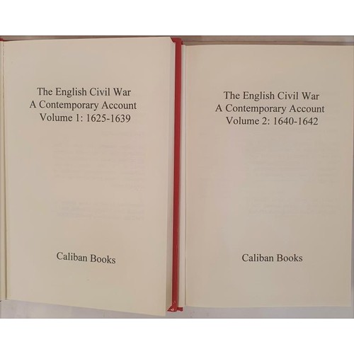 624 - (Razells ed), English Civil War, a contemporary account, vol1 1625-1639; vol 2 1640-1642. Caliban Bo... 