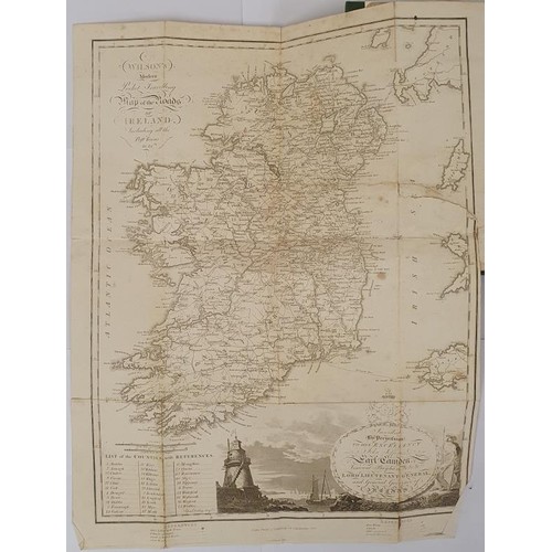 628 - The Post Chaise Companion or Travel Directory through Ireland. C. 1803. Fine large folding map and o... 