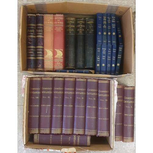 633 - Selection of World Interest Titles: Chambers Encyclopedia Vol 1-10 1903; Nelson Classics Series, 21 ... 