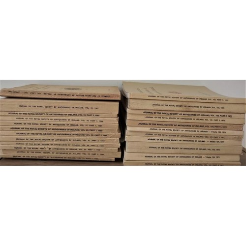 638 - 24 issues of the Journal of the Royal Society of Antiquaries of Ireland. 1960s/1970s