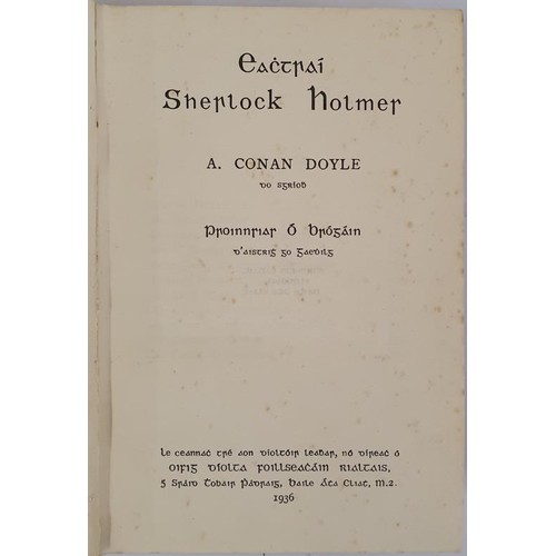 648 - Arthur Conan Doyle - Eachtraí Sherlock Holmes, [ Adventures of Sherlock Holmes] (Translated b... 