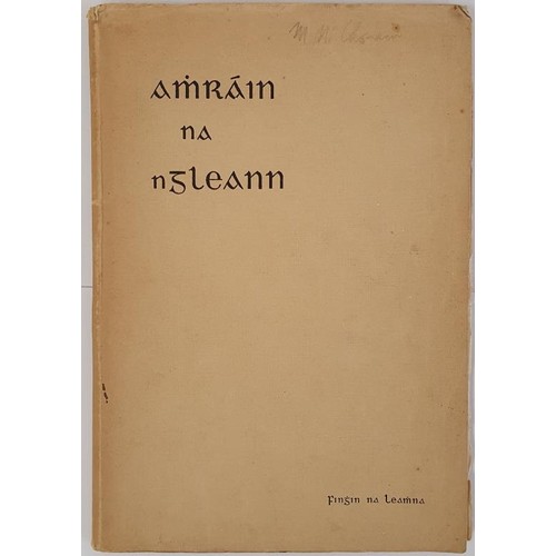 652 - Fingin na leamna ( Fionan Mac coluim ) - AMRAIN Na nGleann, published in 1939 by An Cumann le Bealoi... 