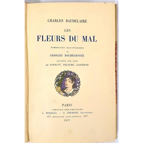 682 - Les Fleurs du Mal Charles Baudelaire; Nomnreuses illustrations de Georges Rochegrosse; Published by ... 