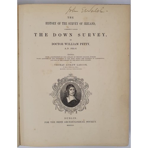 690 - The History of the Survey of Ireland commonly called the Down Survey A.D. 1655-1656 by William Petty... 