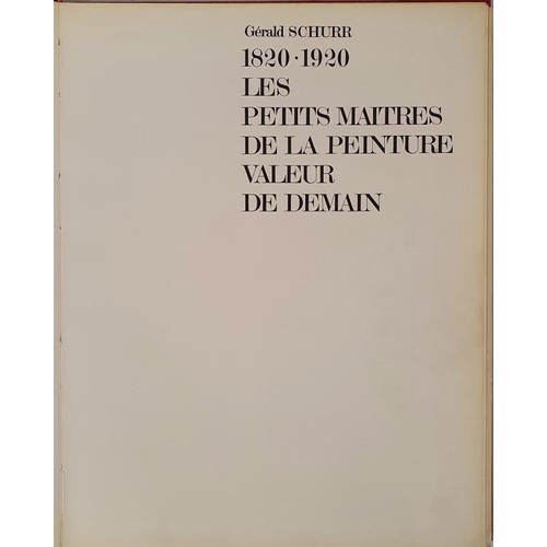 714 - Les Petits Maitres de la Peinture Valeur de Domain. 7 Large full red editions ,gilt title and color ... 